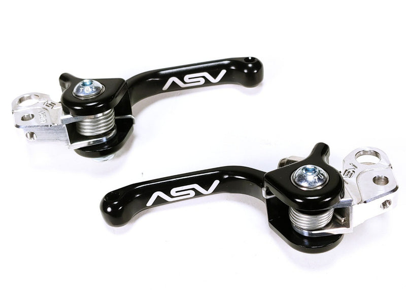 ASV F3 Shorty Blue Brake & Clutch Perch Levers + Dust Covers – Fits LT-R LTR 450 | Pair