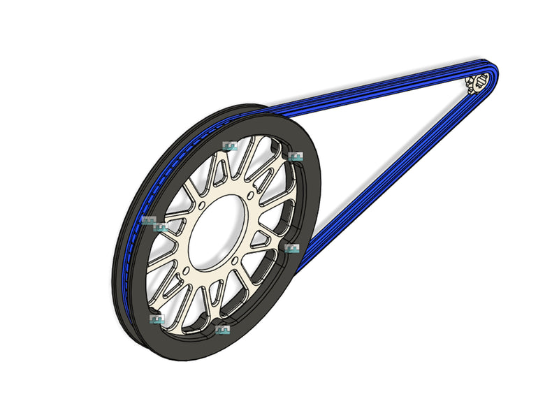 Heavy Hitter ETM RTR Super Sprocket W/Chain Tamer