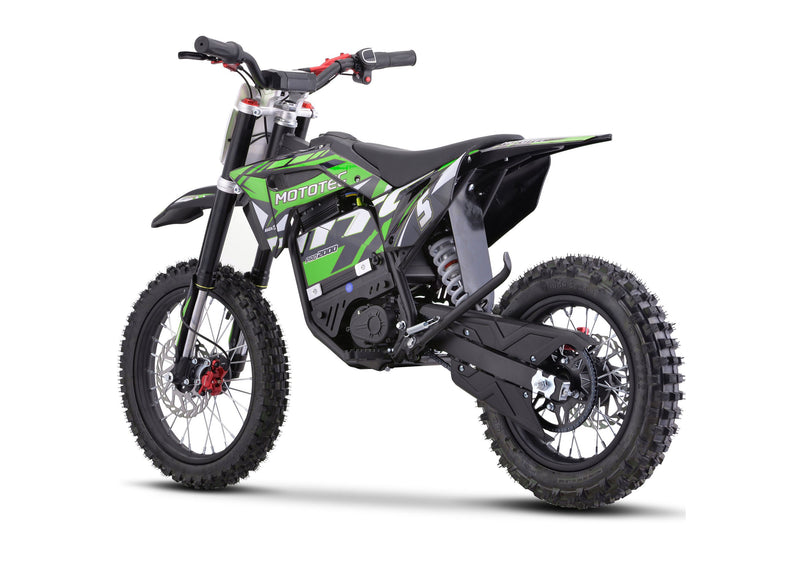 Mototec Green Electric Dirt Bike MotoTec 72v Pro Electric Dirt