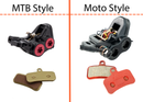 Sintered E-Moto Brake Pads - Front and Rear Kit OEM Replacement