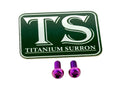 Titanium Surron Formula Brake Reservoir Cap Bolts for E-Motos