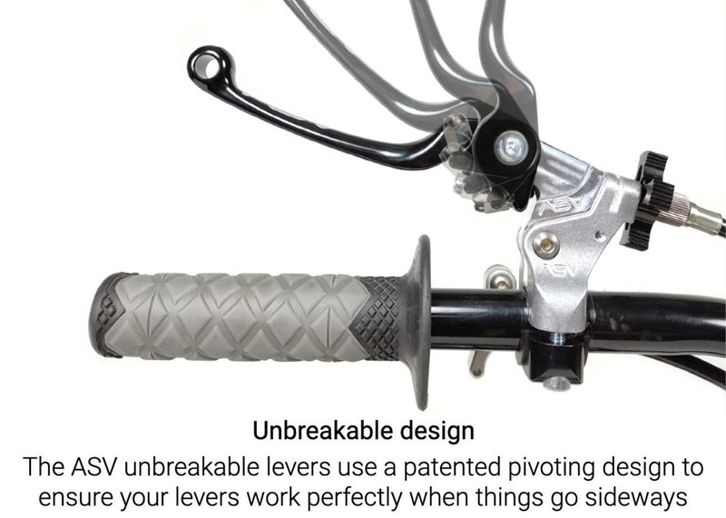 ASV F3-E Super Shorty F/R Brake Lever Set | Type 2 Moto Brake