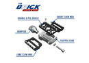 Pivotrax Brick Series foot pegs modular claws