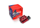 Pivotrax Brick Series foot pegs, Light Bee, black and red, claw style