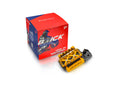 Pivotrax Brick Series foot pegs, Light Bee, black and gold, claw style