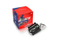 Pivotrax Brick Series foot pegs, Ultra Bee, silver and black, claw style