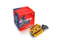 Pivotrax Brick Series foot pegs, Ultra Bee, black and gold, claw style