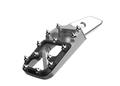 Pivotrax Cyber foot pegs in black and silver
