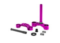 RFloXa Max drop crown triple clamp, purple