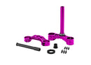 RFloXa Max drop crown triple clamp, purple