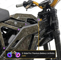 Titanium Surron Battery Lid Bolt Set - E Ride Pro