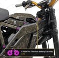 Titanium Surron Battery Lid Bolt Set - E Ride Pro