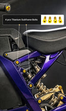 Titanium Surron Seat and Subframe Bolt Set for E-Motos