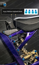 Titanium Surron Seat and Subframe Bolt Set for E-Motos