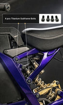 Titanium Surron Seat and Subframe Bolt Set for E-Motos