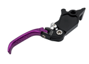 Warp 9 e-moto forged folding brake lever, right side, purple