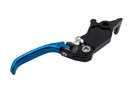 Warp 9 e-moto forged folding brake lever, right side, blue