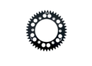 Warp 9 aluminum rear sprocket, black anodized, circle cut design
