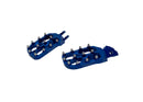 Warp 9 Talaria Elite foot pegs in blue
