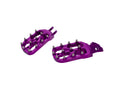 Warp 9 Talaria Elite foot pegs in purple
