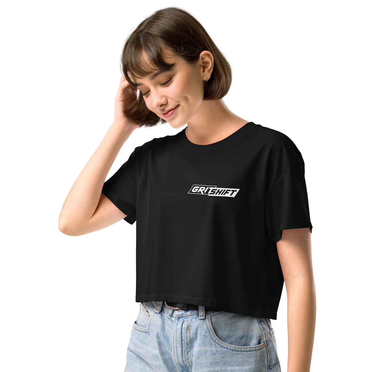 GritShift Women's Crop Top Small Logo