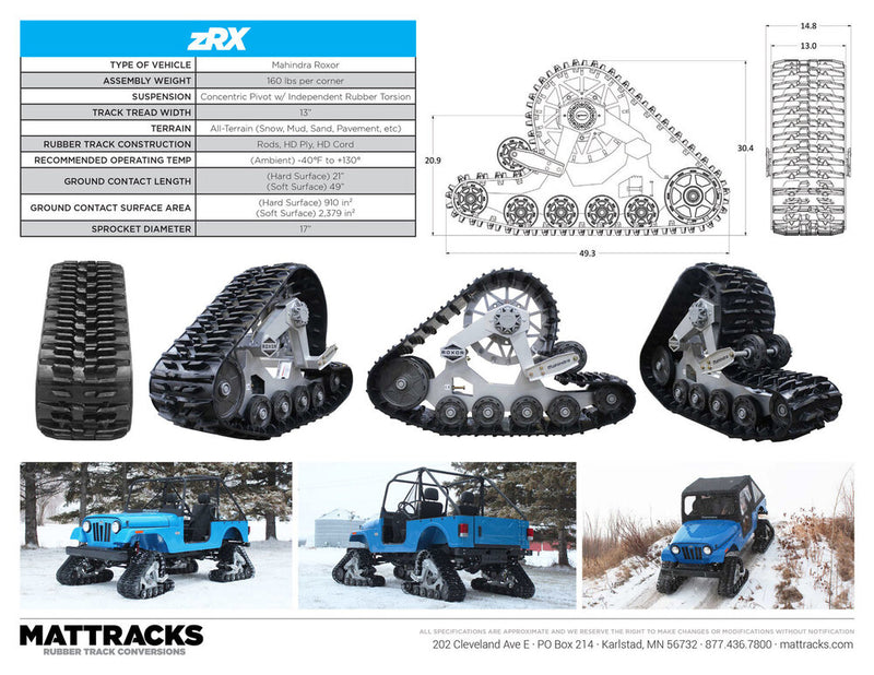 Mattracks Tank Tracks Kit Roxor - GritShift