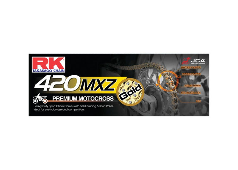 RK Heavy-Duty GB420MXZ Gold Chain 120-Link