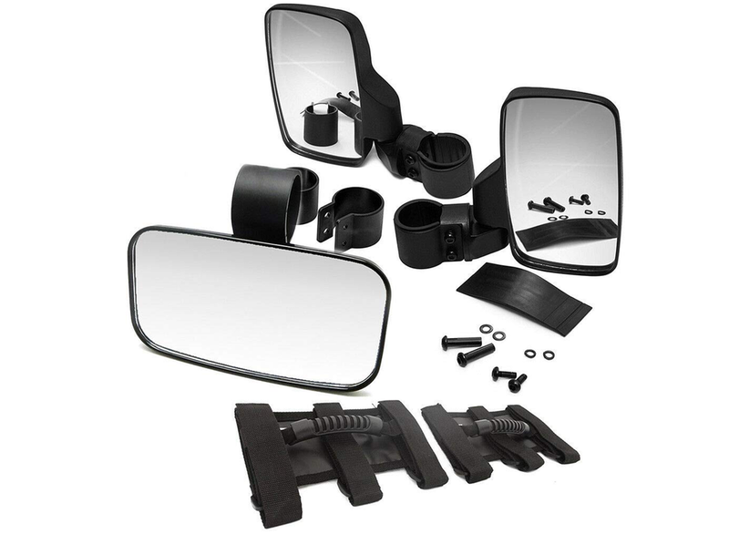 Combo Mirror Kit 1.5"-2" Roll Bar with Grab Handles - GritShift