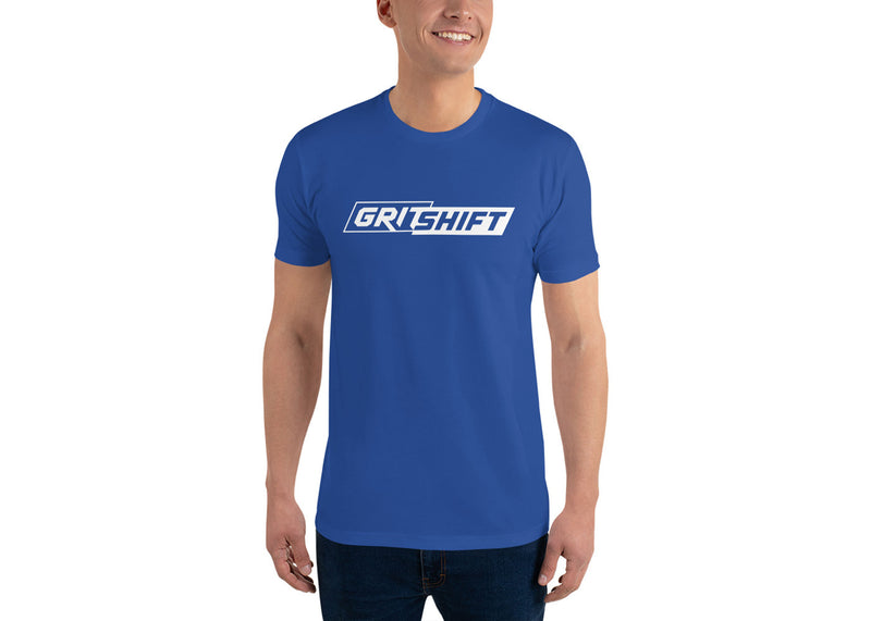 GritShift Short Sleeve T-shirt White Logo